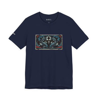 Pisces - Gothic Zodiac T-Shirt. Zodiac in the Shadows