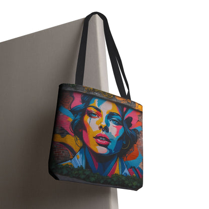 Artistic Surge - Eco-Friendly Canvas Tote Bag - WOMAN'S FACE