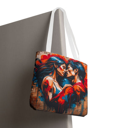Artistic Surge - Eco-Friendly Canvas Tote Bag - LOVERS