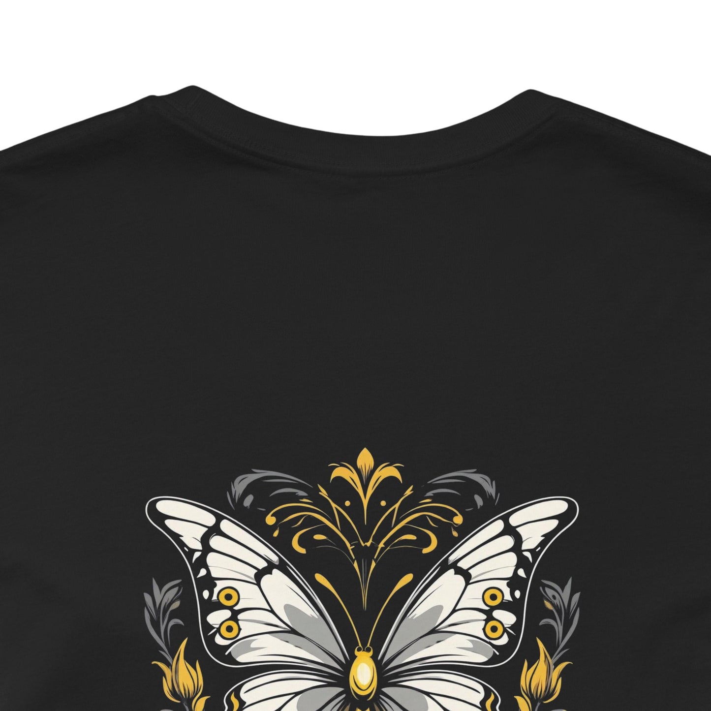 Butterfly – The Whisper of Change - Magic Animals T-Shirt Black Only (graphic on the back)