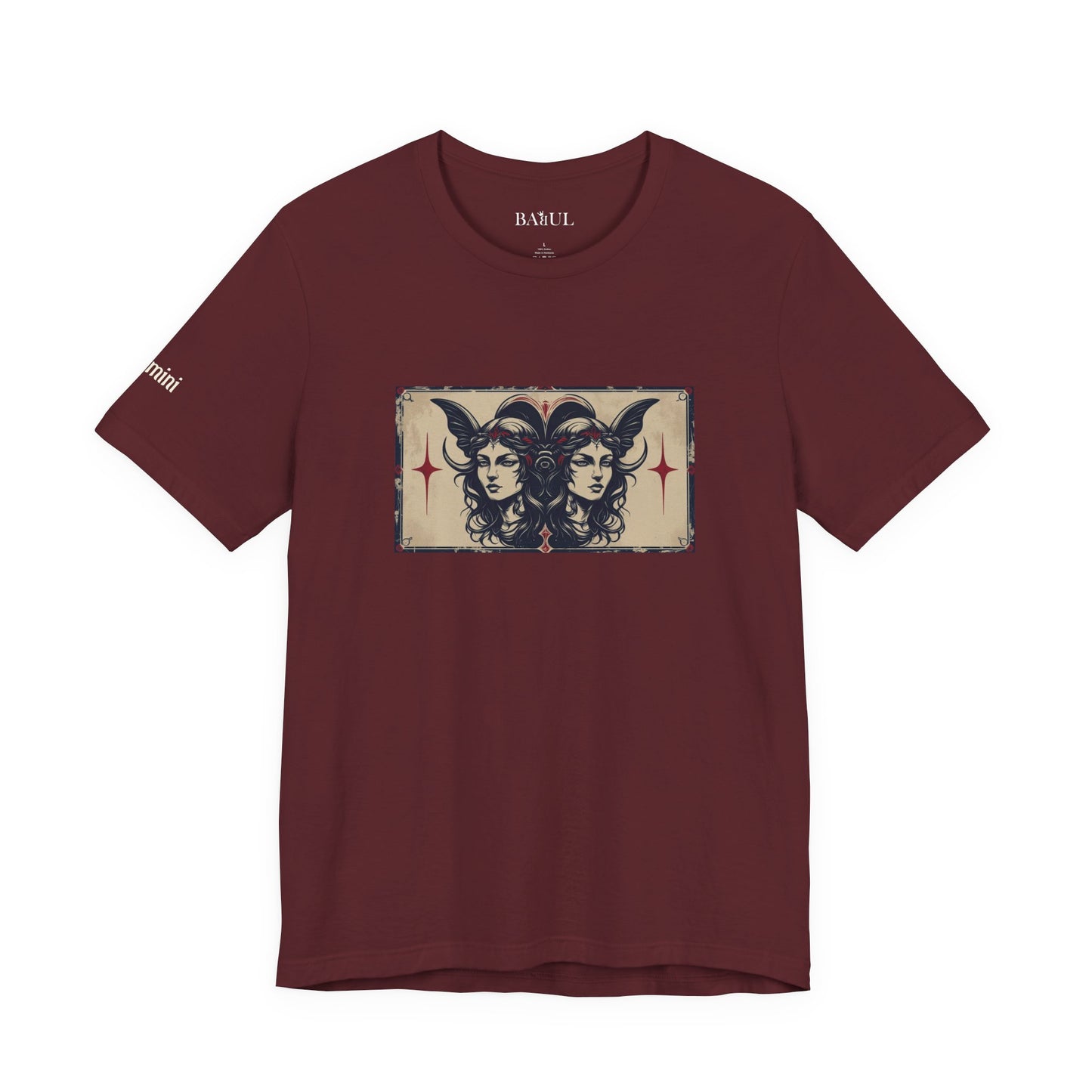 Gemini - Gothic Zodiac T-Shirt. Zodiac in the Shadows