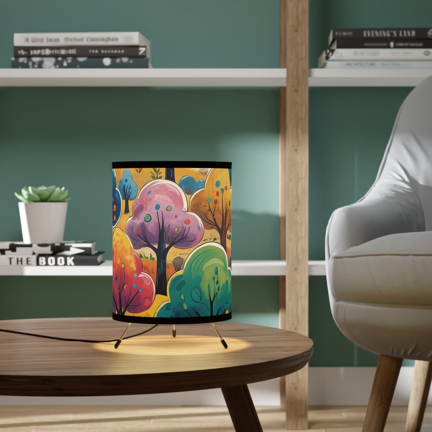 ENCHANTED LIGHTS. Dream Worlds in Your Room. Calming Tripod Lamp. WOODS