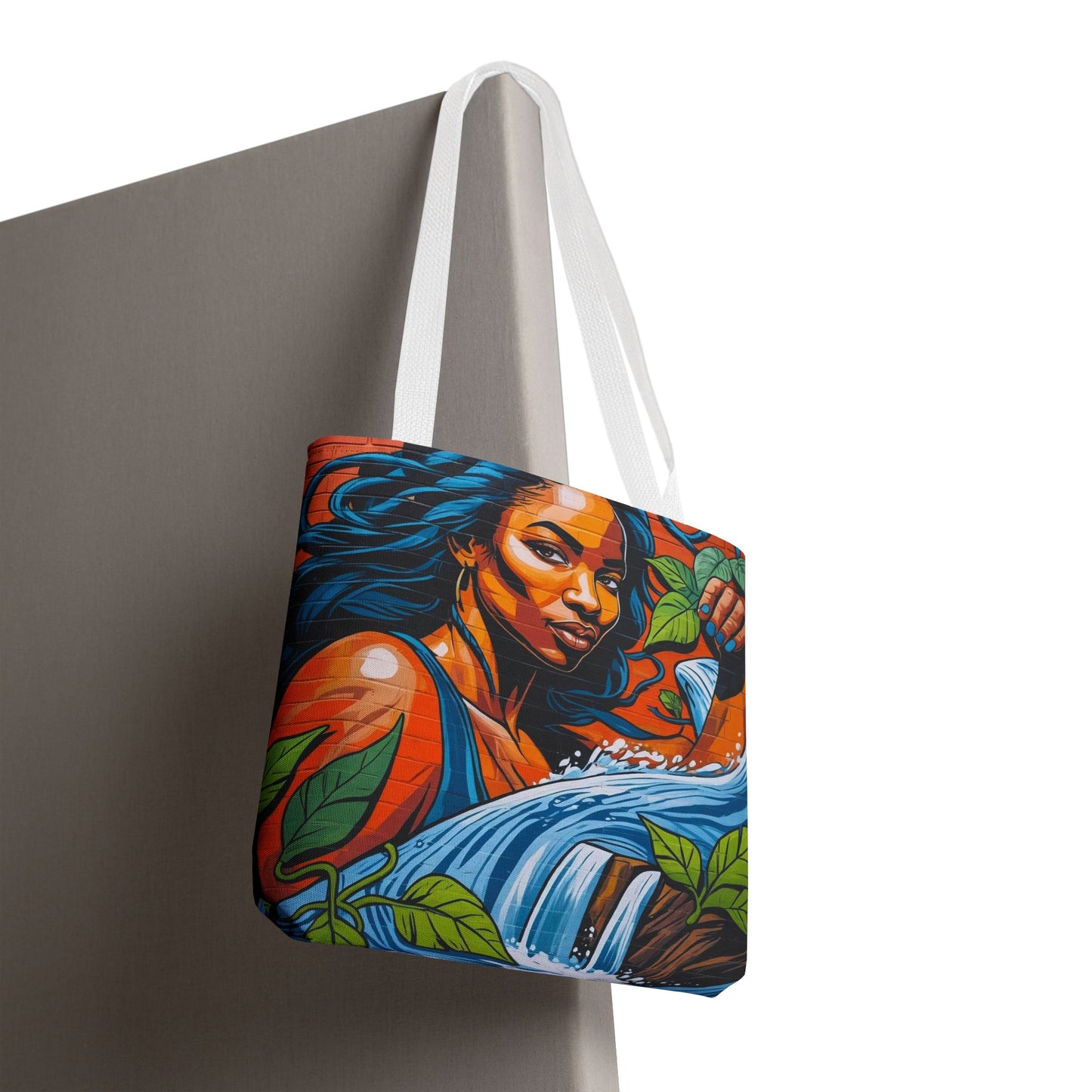 Artistic Surge - Eco-Friendly Canvas Tote Bag - WOMAN WITH WATER