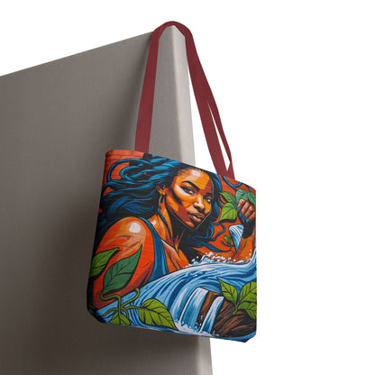 Artistic Surge - Eco-Friendly Canvas Tote Bag - WOMAN WITH WATER