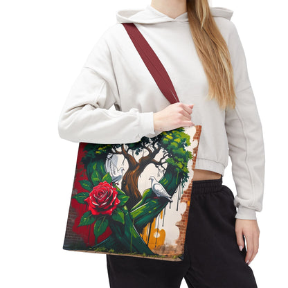 Artistic Surge - Eco-Friendly Canvas Tote Bag - ROSE