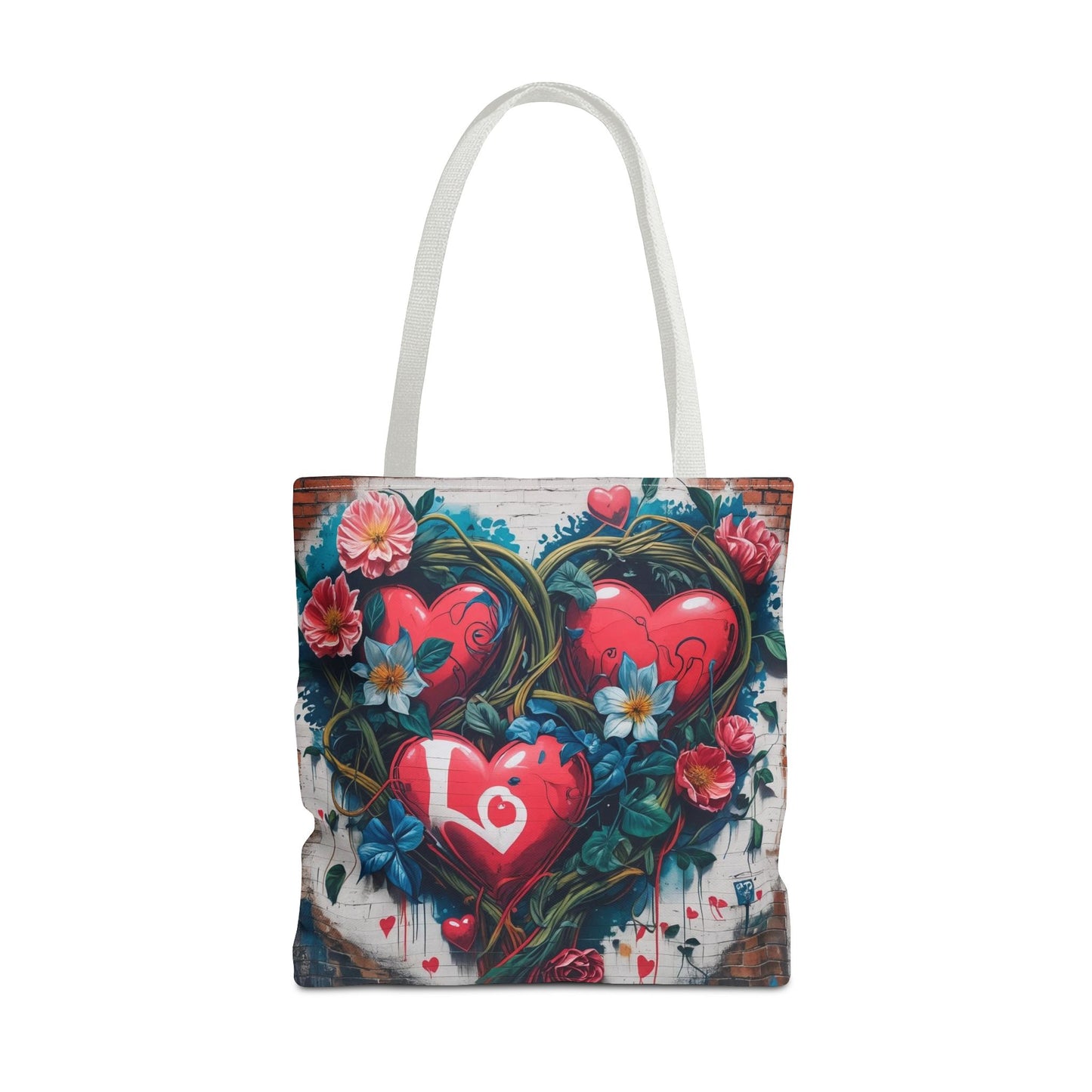 Artistic Surge - Eco-Friendly Canvas Tote Bag - HEARTS OF LOVE