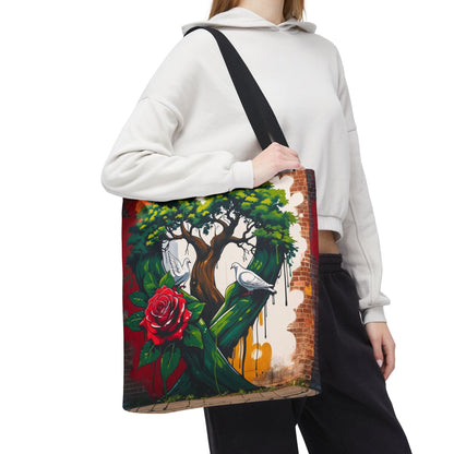 Artistic Surge - Eco-Friendly Canvas Tote Bag - ROSE
