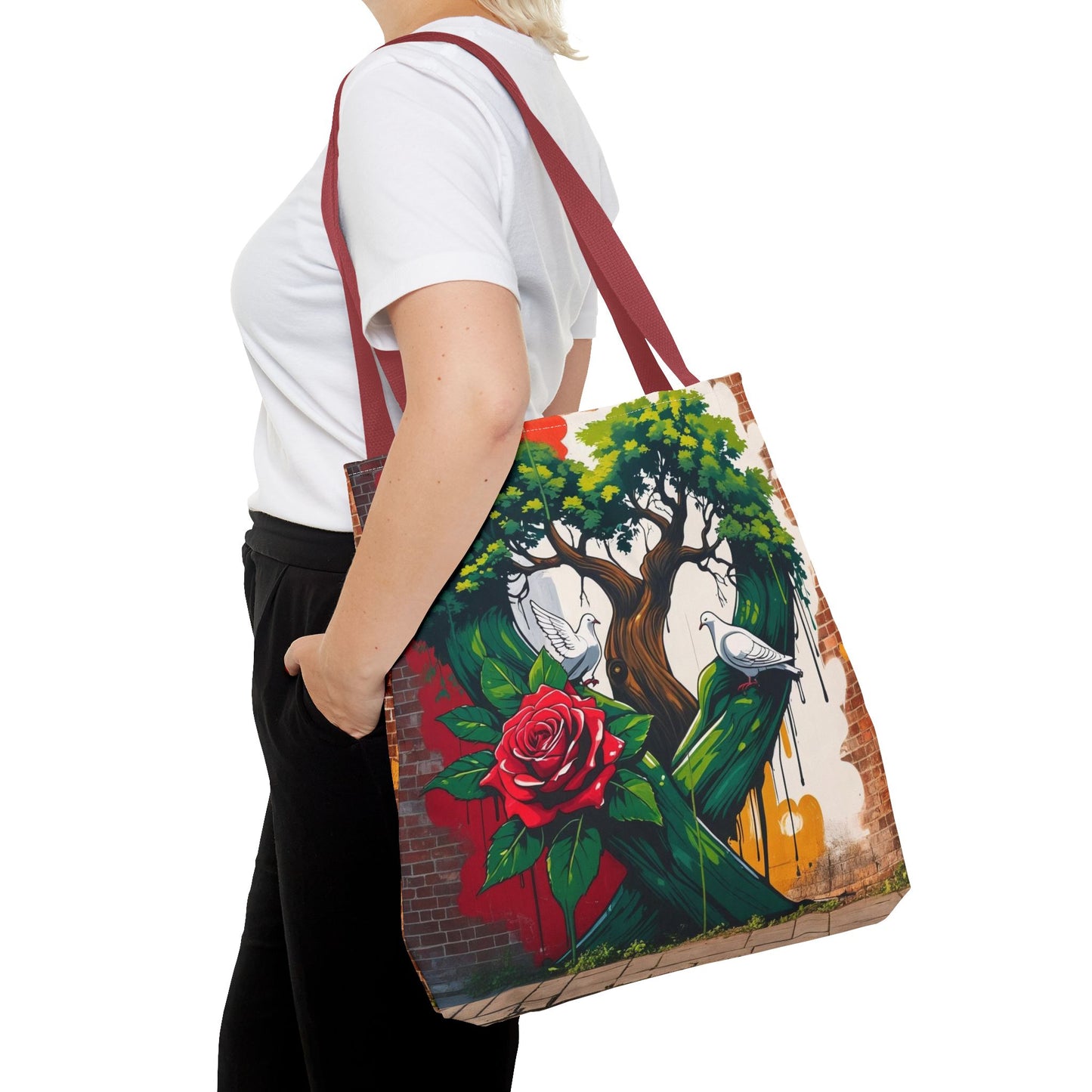 Artistic Surge - Eco-Friendly Canvas Tote Bag - ROSE