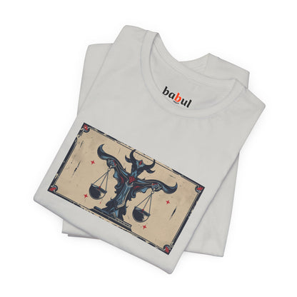 Libra - Gothic Zodiac T-Shirt. Zodiac in the Shadows