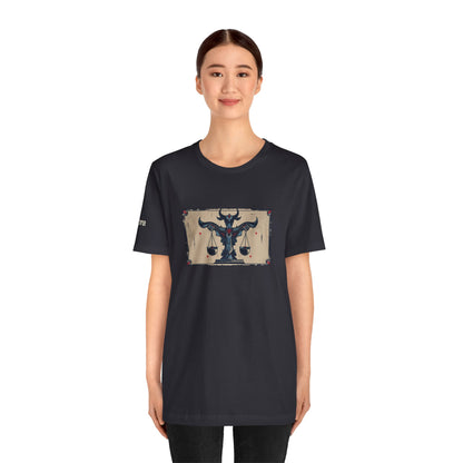 Libra - Gothic Zodiac T-Shirt. Zodiac in the Shadows