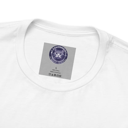 Catlosophy Unisex Jersey Short Sleeve Tee –  "Be mysterious" Design