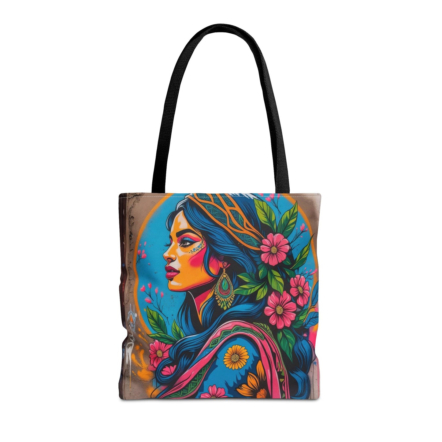 Artistic Surge - Eco-Friendly Canvas Tote Bag - FLOWERING WOMAN