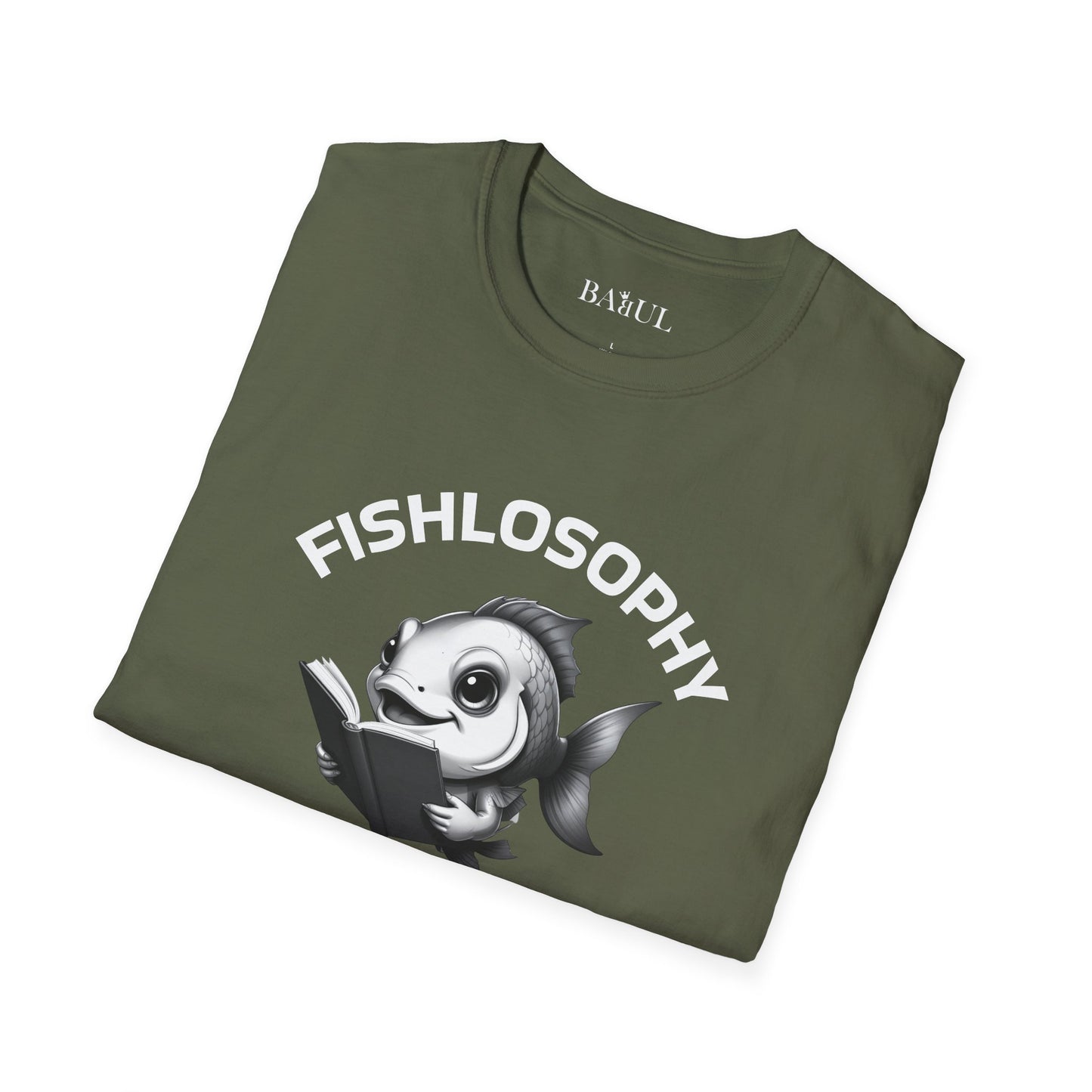 Fishlosophy Unisex T-Shirt - Ocean Vibes and Life's Questions Design - A Smart Fish Knows That Not Everything Is As It Seems