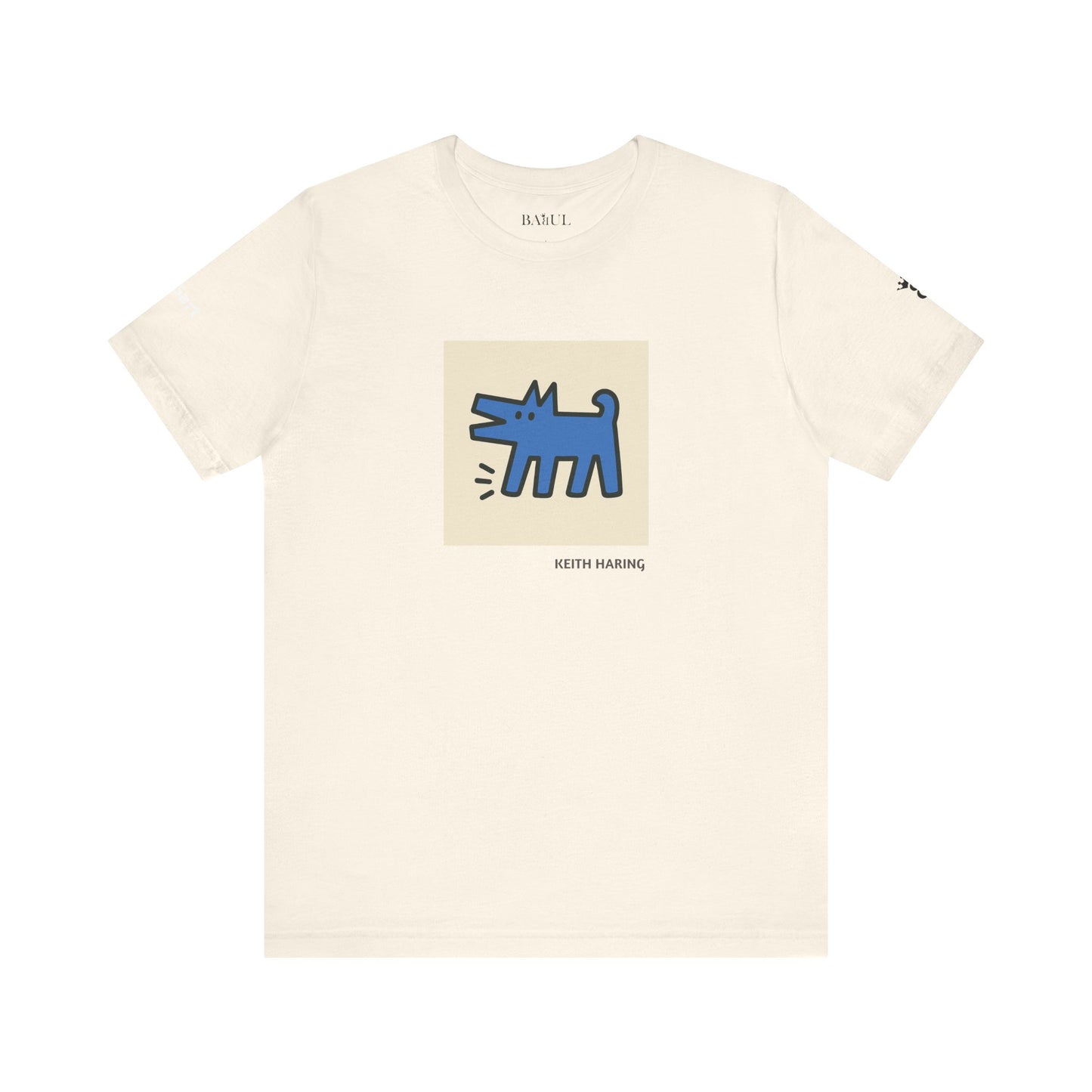 DOGART Unisex Jersey Dog T-Shirt - KEITH HARING - Iconic Painting Reimagined with Dogs