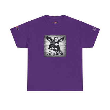 Rebel Graphic Tee - Unisex Heavy Cotton T-Shirt for the Wild at Heart. Rebel Tees, Born to Be Worn - NO RULES, JUST INSTINCT