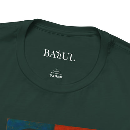 CATART Unisex Jersey Cat T-Shirt - GAUGUIN - Iconic Painting Reimagined with Cats