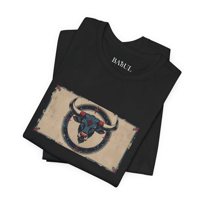 Taurus - Gothic Zodiac T-Shirt. Zodiac in the Shadows