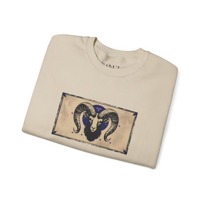 Aries - Gothic Zodiac Blue Sweatshirt