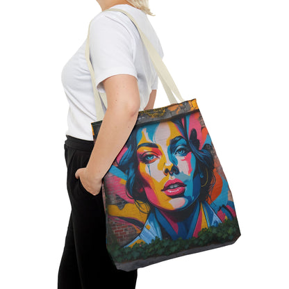 Artistic Surge - Eco-Friendly Canvas Tote Bag - WOMAN'S FACE