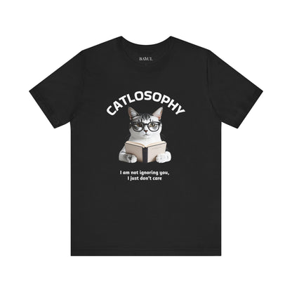 Catlosophy Unisex Jersey Short Sleeve Tee –  "I am not ignoring you" Design