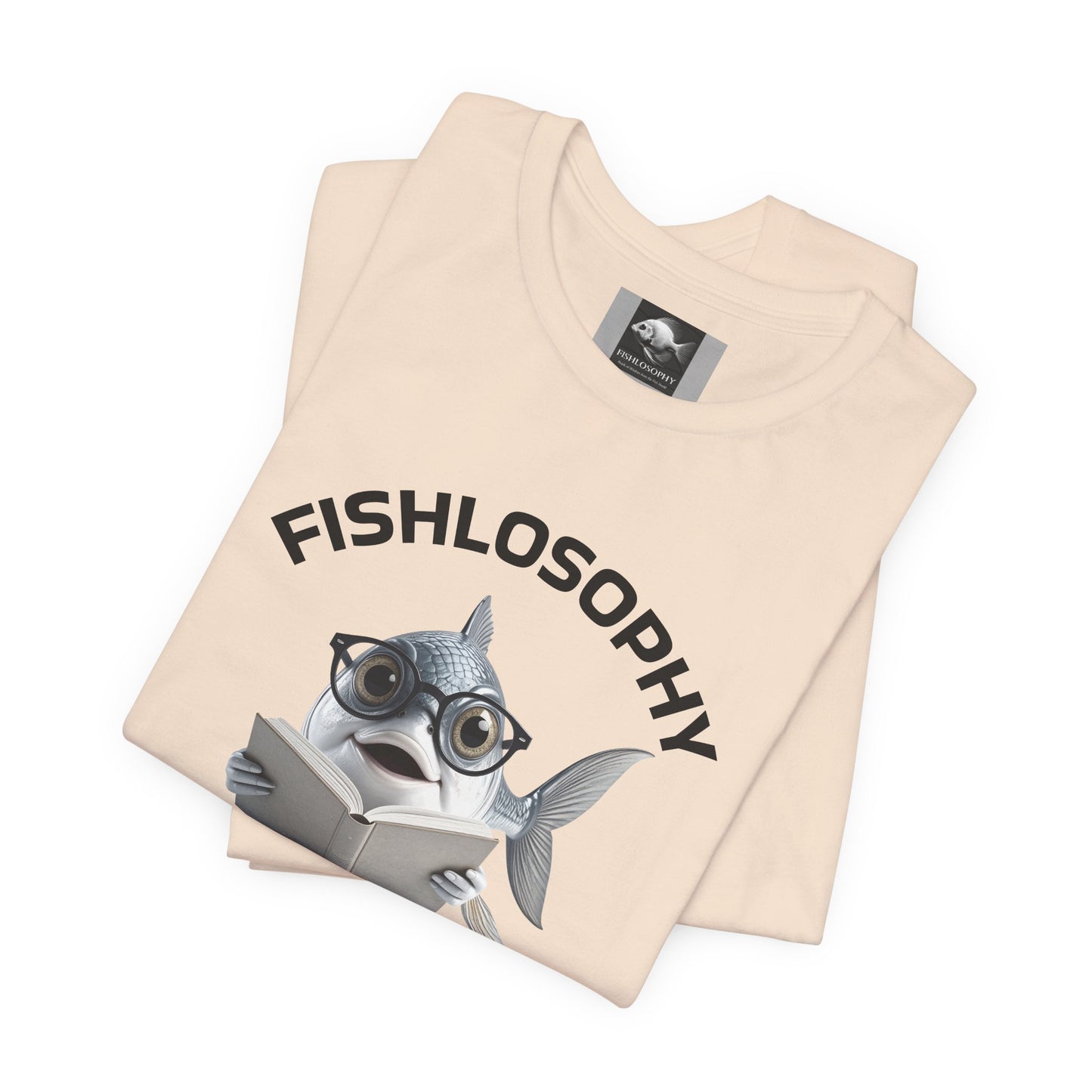 Fishlosophy Unisex Jersey Short Sleeve Tee –  Only Dead Fish go with the Flow