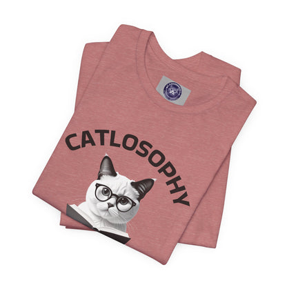 Catlosophy Unisex Jersey Short Sleeve Tee –  "The Key to Life" Design