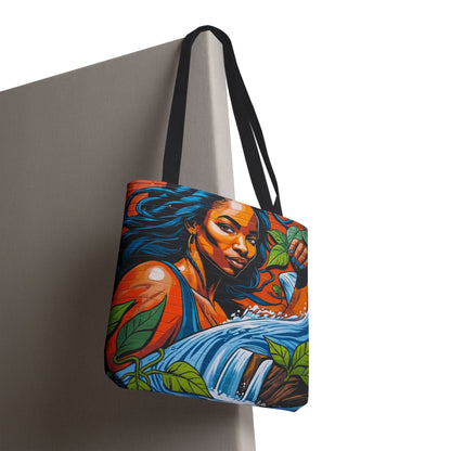 Artistic Surge - Eco-Friendly Canvas Tote Bag - WOMAN WITH WATER