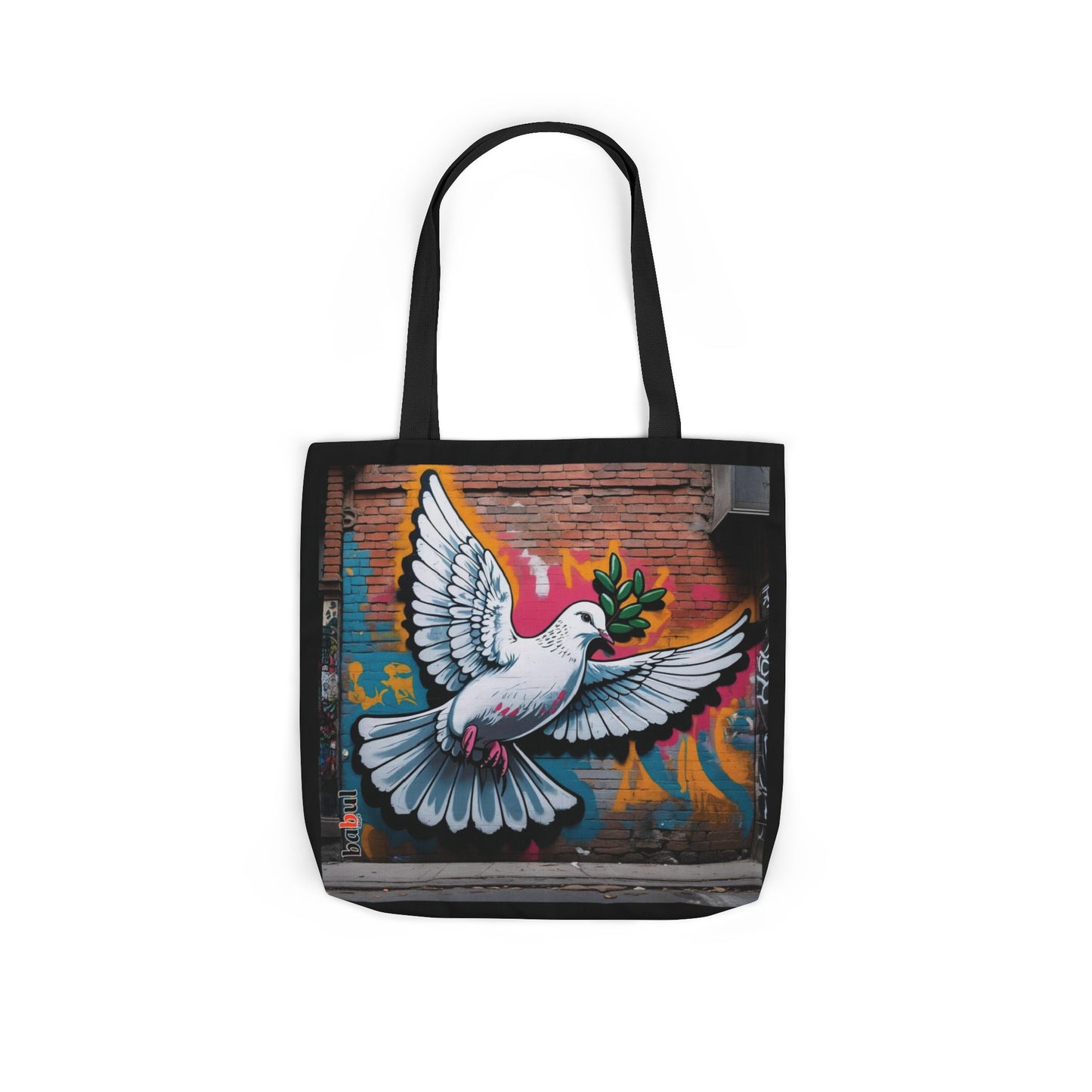 Artistic Surge - Eco-Friendly Canvas Tote Bag - PEACE