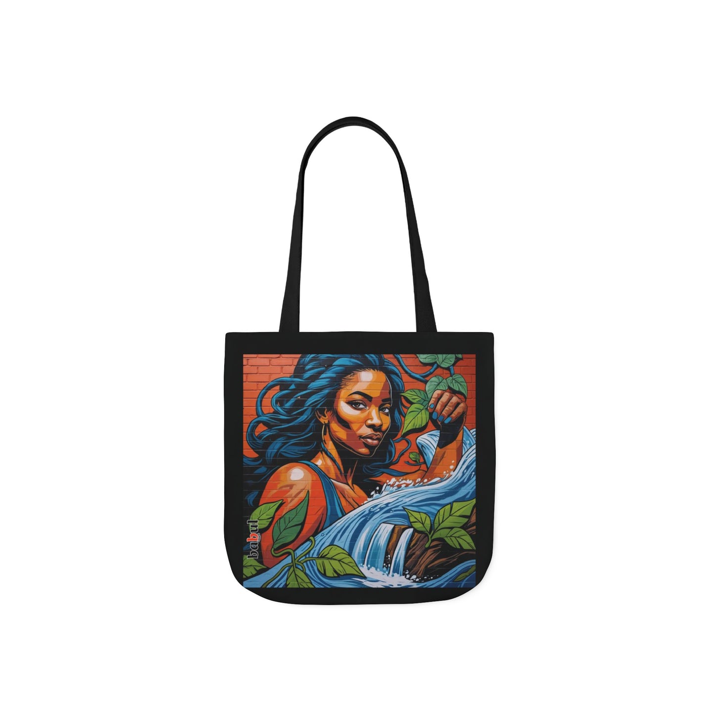 Artistic Surge - Eco-Friendly Canvas Tote Bag - WOMAN WITH WATER