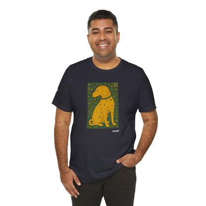 DOGART Unisex Jersey Dog T-Shirt - KLIMT - Iconic Painting Reimagined with Dogs