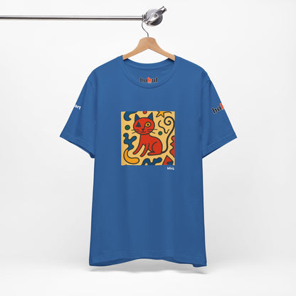 CATART Unisex Jersey Cat T-Shirt - MIRO - Iconic Painting Reimagined with Cats