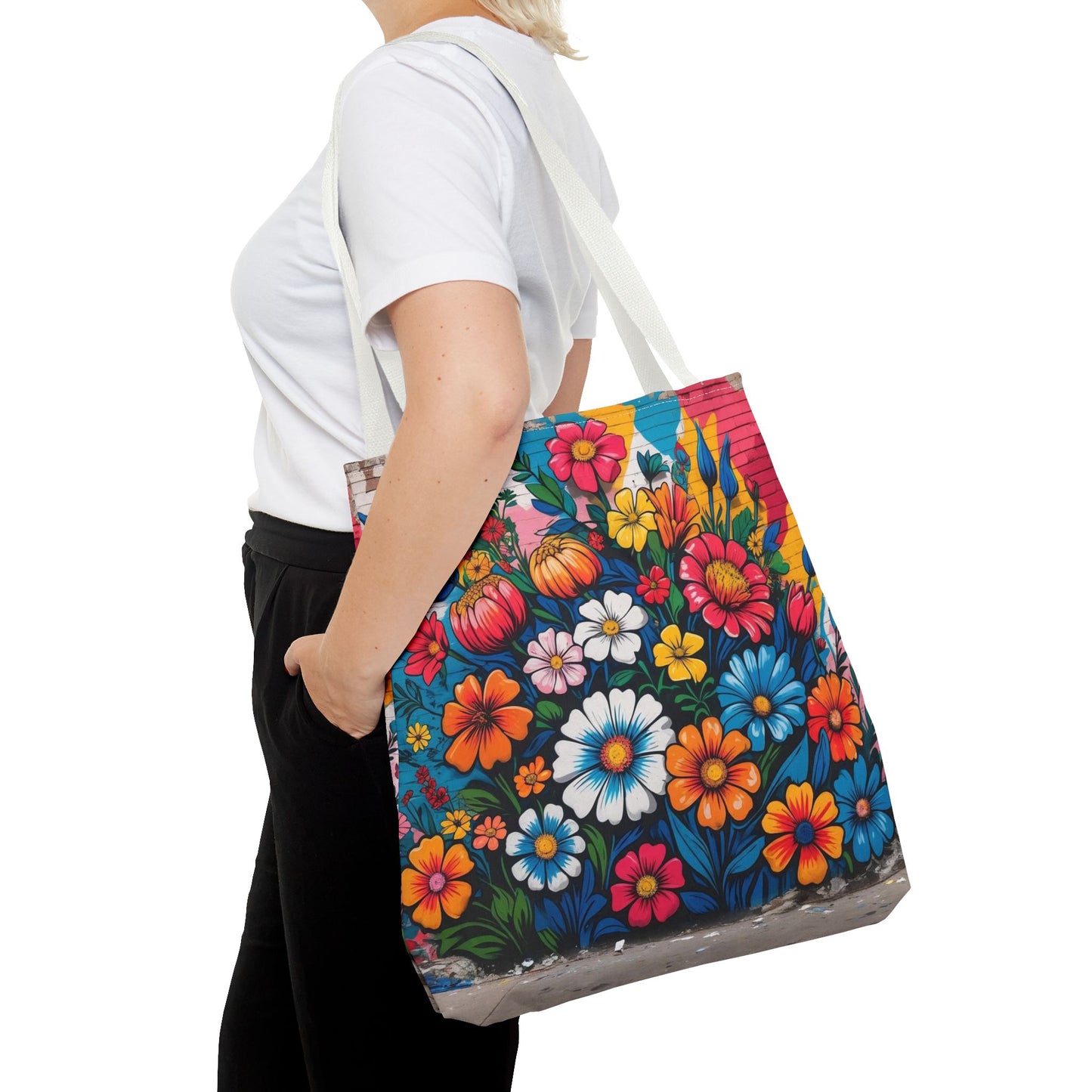 Artistic Surge - Eco-Friendly Canvas Tote Bag - FLOWERS