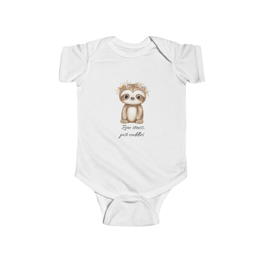 Adorable Baby Bodysuit with Sloth Design