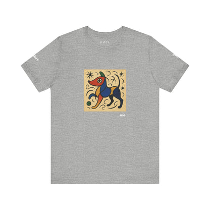 DOGART Unisex Jersey Dog T-Shirt - MIRO - Iconic Painting Reimagined with Dogs