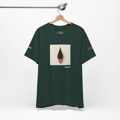 DOGART Unisex Jersey Dog T-Shirt - FONTANA - Iconic Painting Reimagined with Dogs