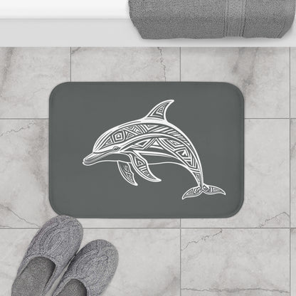 Tribal Bath Mat. Ocean Energy, Tribal Style