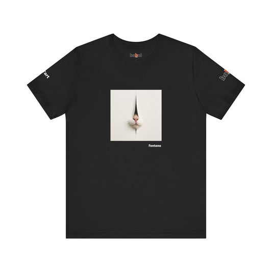 CATART Unisex Jersey Cat T-Shirt - FONTANA - Iconic Painting Reimagined with Cats