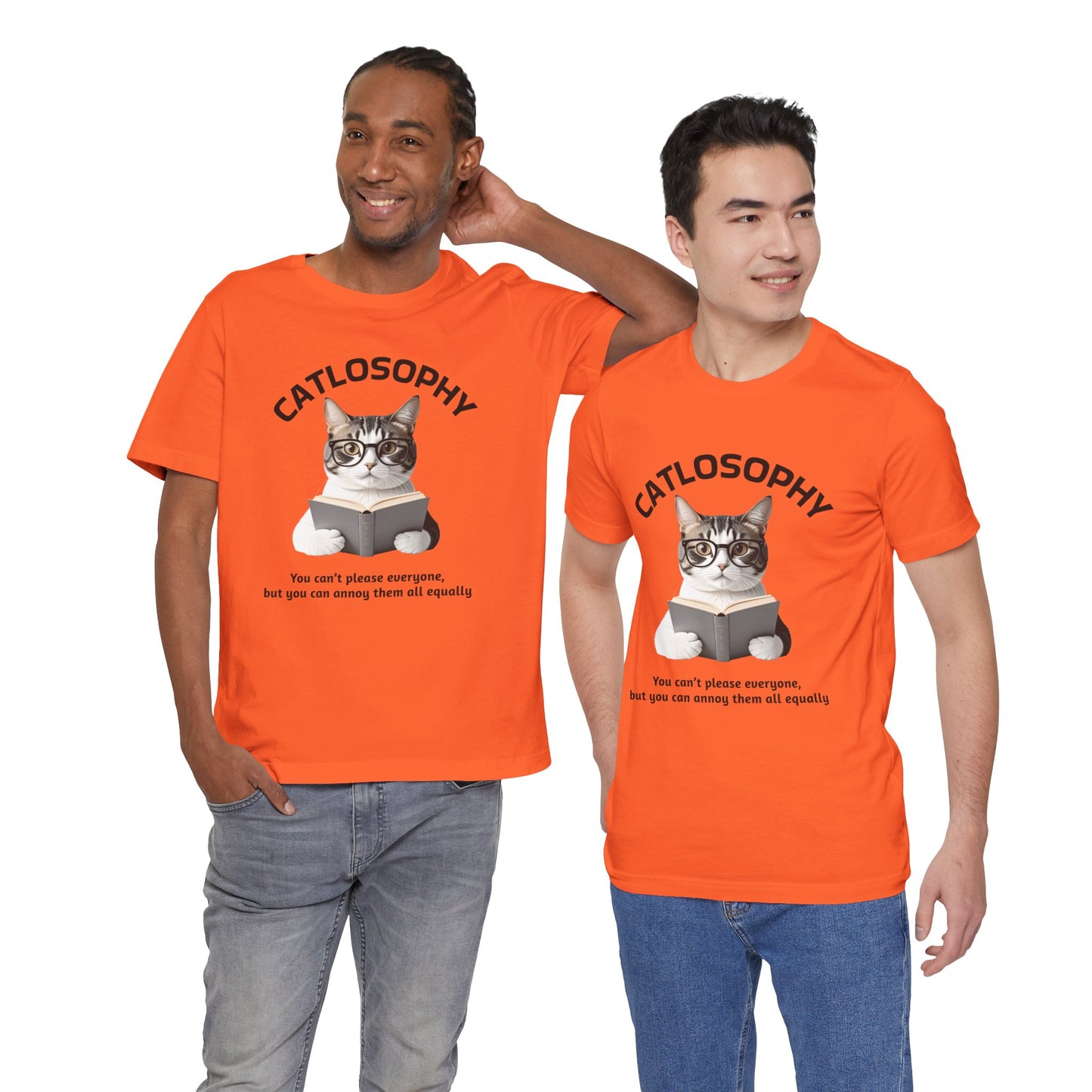Catlosophy Unisex Jersey Short Sleeve Tee –  "You can't please everyone" Design