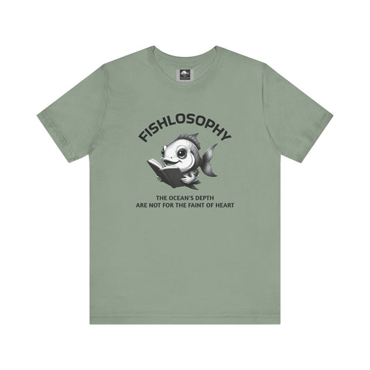 Fishlosophy Unisex Jersey Short Sleeve Tee –  The Ocean' depth is not for the faint of heart