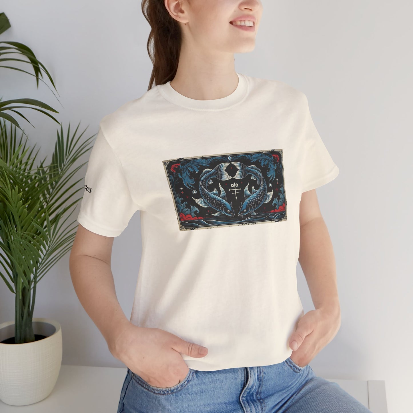Pisces - Gothic Zodiac T-Shirt. Zodiac in the Shadows