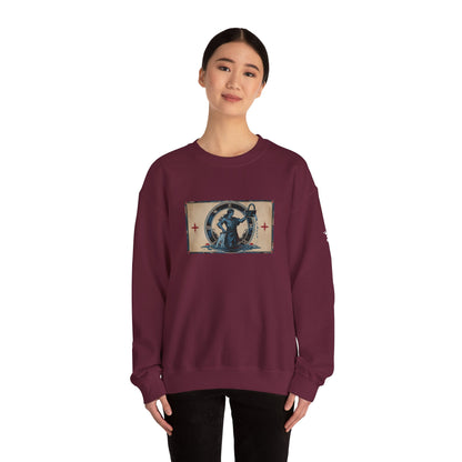 Aquarius - Gothic Zodiac Blue Sweatshirt