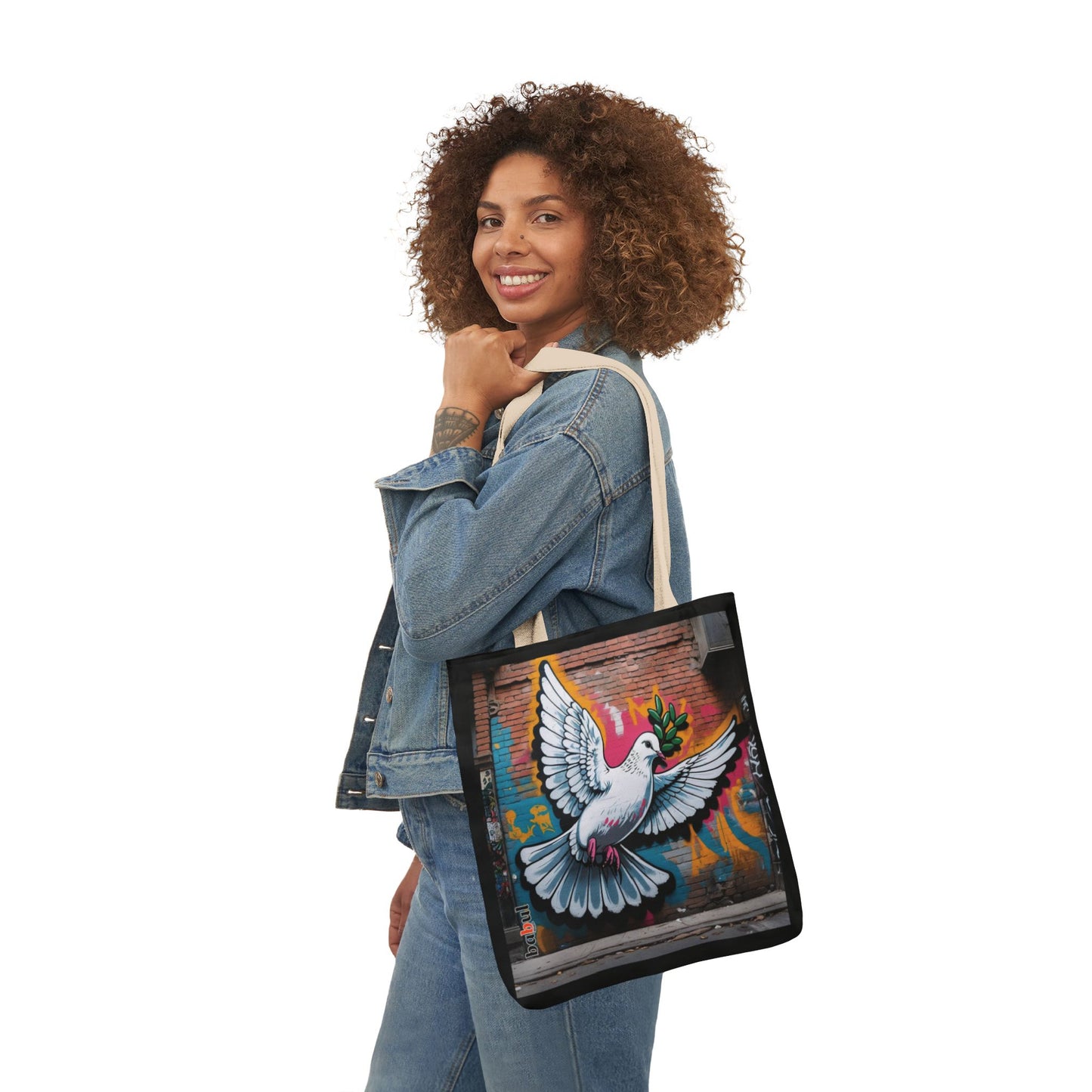 Artistic Surge - Eco-Friendly Canvas Tote Bag - PEACE