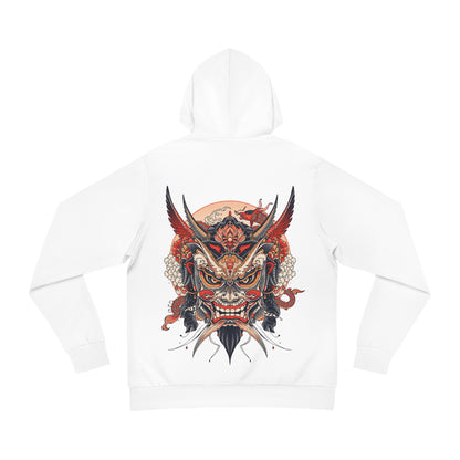 Bold Oni Mask Hoodie - Japanese Irezumi Tattoo Art Streetwear