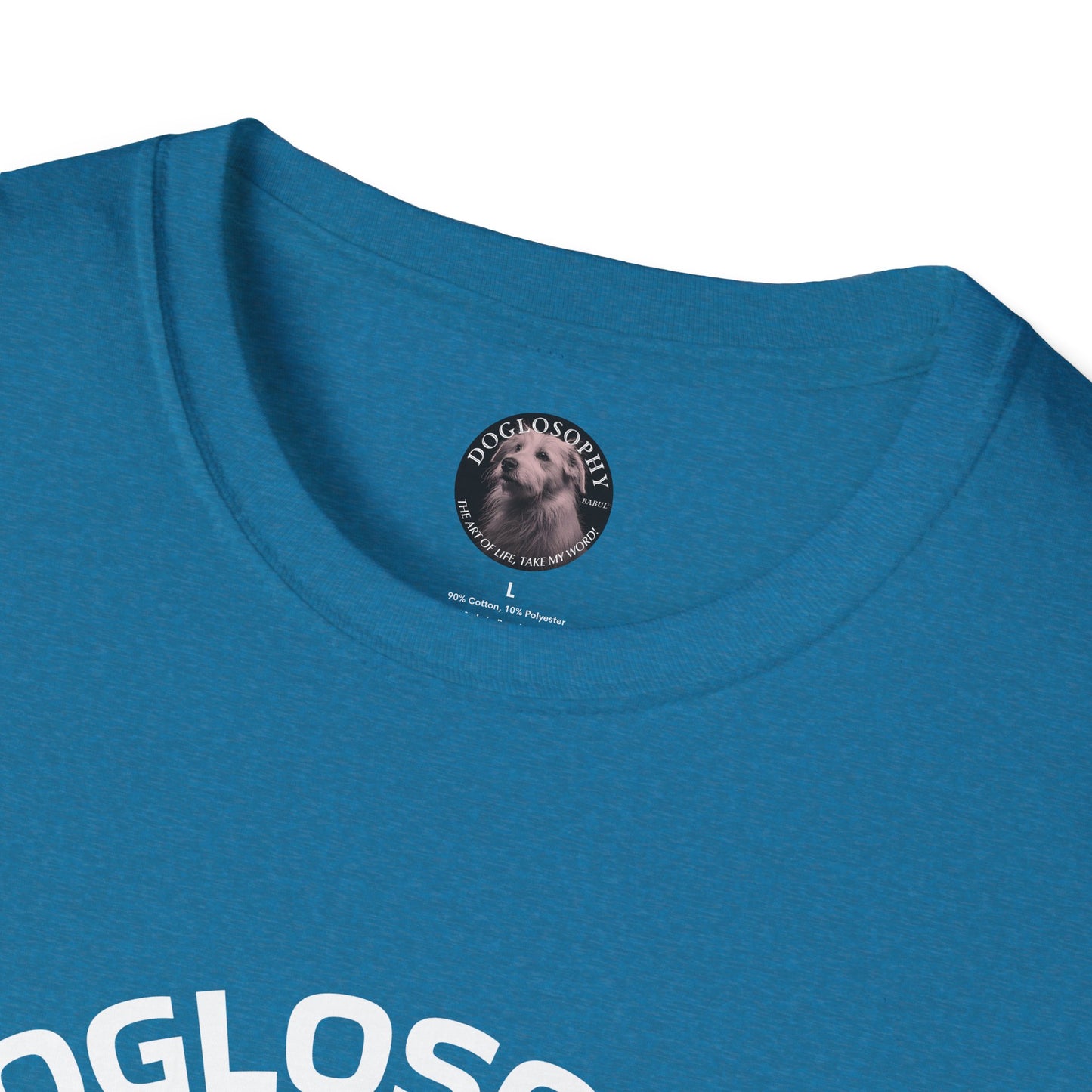 Doglosophy  Unisex Softstyle T-Shirt - "Happiness is a Warm Sunbeam" Design