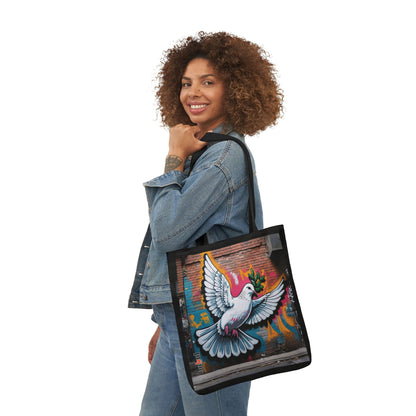 Artistic Surge - Eco-Friendly Canvas Tote Bag - PEACE