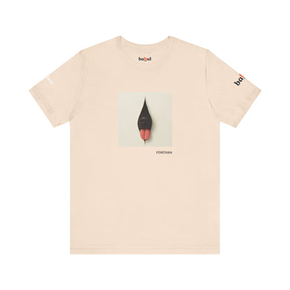 DOGART Unisex Jersey Dog T-Shirt - FONTANA - Iconic Painting Reimagined with Dogs