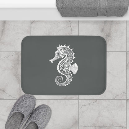 Tribal Bath Mat. Ocean Energy, Tribal Style