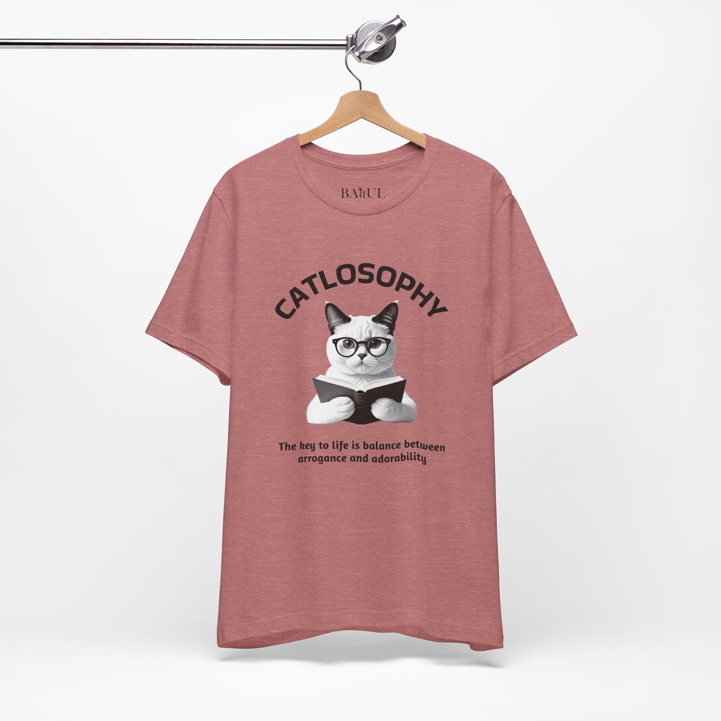 Catlosophy Unisex Jersey Short Sleeve Tee –  "The Key to Life" Design