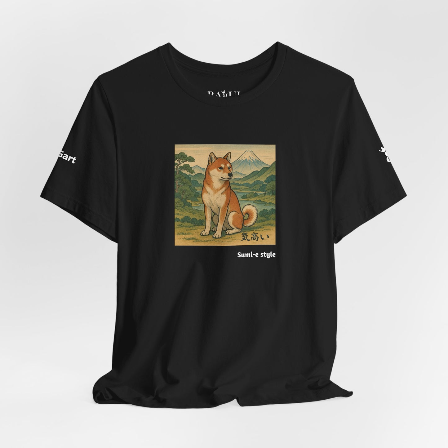 DOGART Unisex Jersey DOG T-Shirt - SUMI-E STYLE - Iconic Painting Reimagined with Dogs