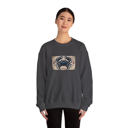 Cancer - Gothic Zodiac Blue Sweatshirt
